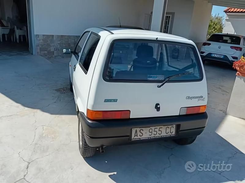 Usata Fiat 500 39 CV (28 kW) 1998 Bianco Berlina