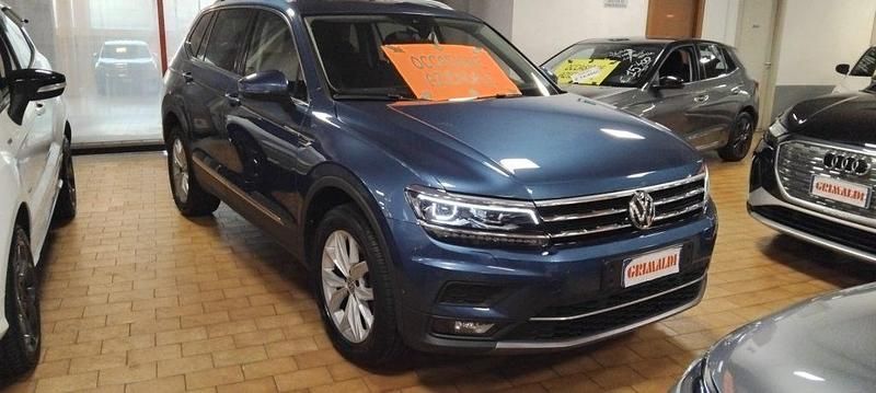 Usata VW Tiguan Allspace Advance 150 CV (110 kW) 2021 Blu silk / metallizzato SUV