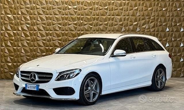 Usata Mercedes C200 Premium 136 CV (100 kW) 2019 Bianco Station wagon