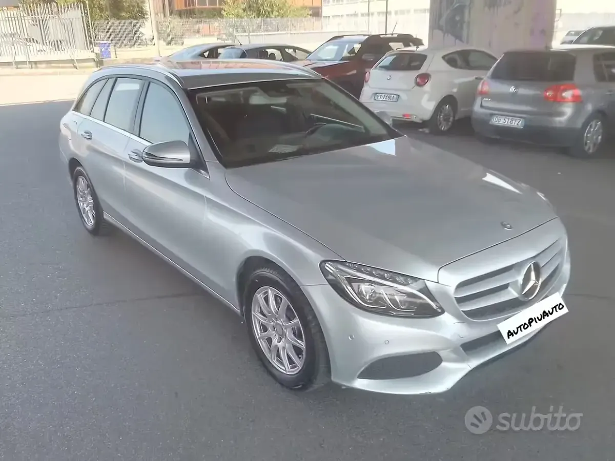 Usata Mercedes C200 Business 136 CV (100 kW) 2016 Grigio Station wagon