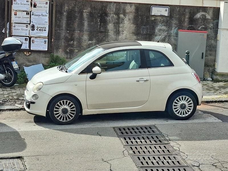 Usata Fiat 500 95 CV (69 kW) 2011 Bianco Berlina