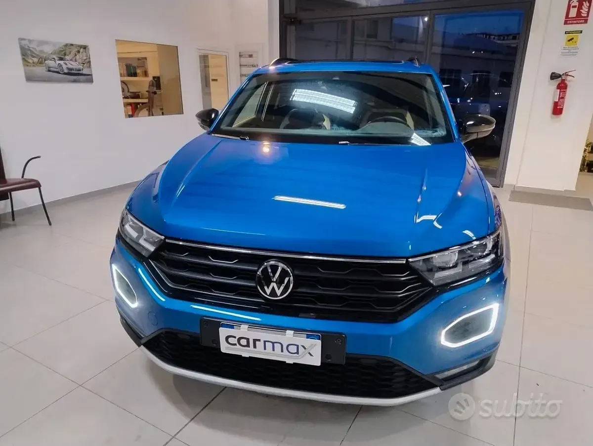Usata VW T-Roc Advance 150 CV (110 kW) 2021 Blu SUV