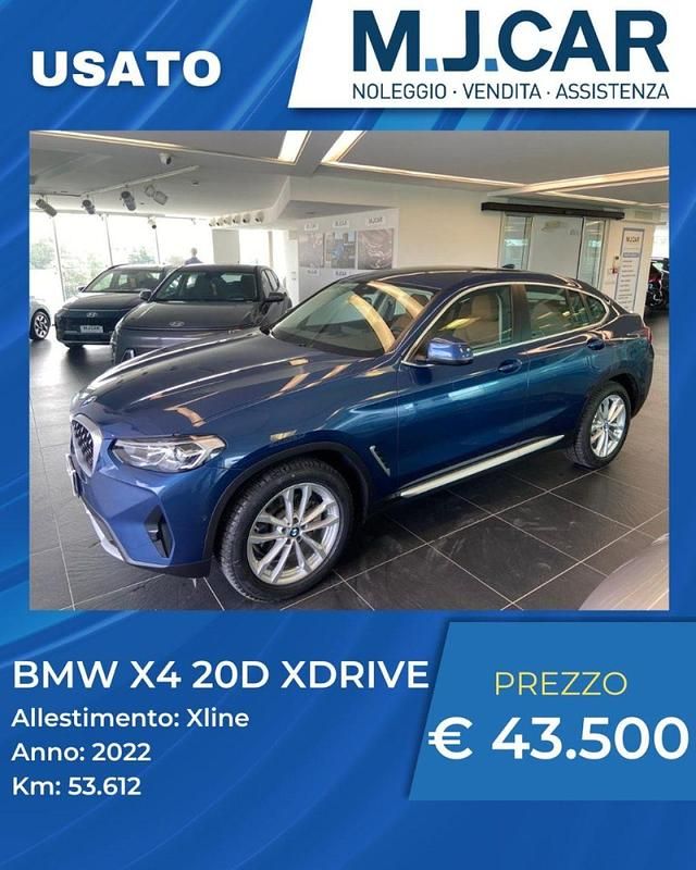 Usata BMW X4 xLine 190 CV (139 kW) 2022 Blu SUV