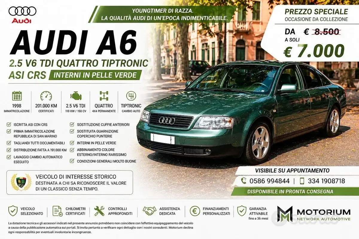 Usata Audi A6 Comfort 150 CV (110 kW) 1998 Berlina