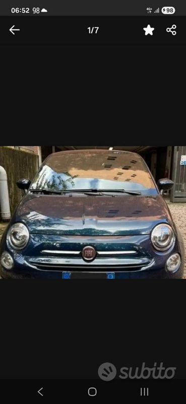 Usata Fiat 500 70 CV (51 kW) 2021 Nero Utilitaria