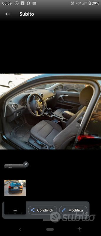 Usata Audi A3 90 CV (66 kW) 2012 Nero Coupé