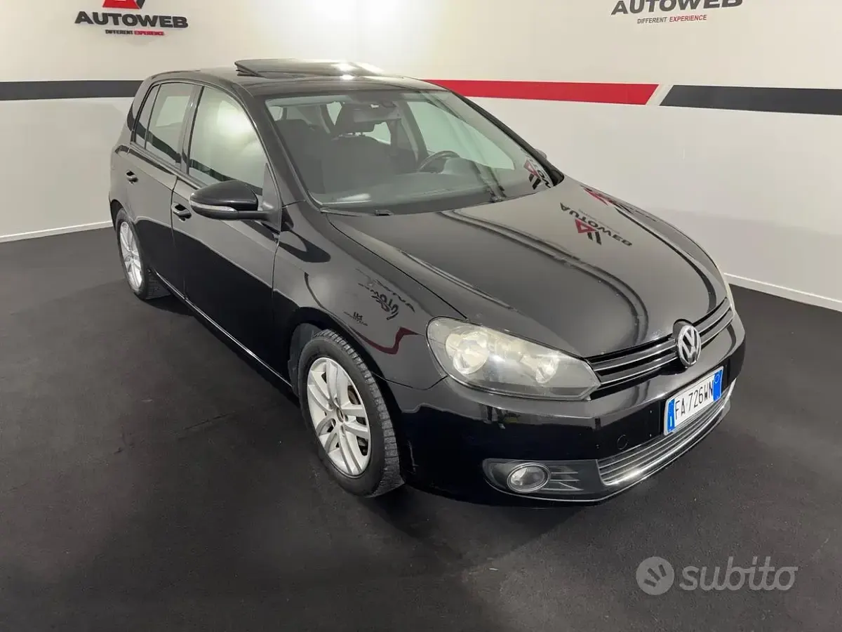 Usata VW Golf VI Highline 105 CV (77 kW) 2010 Nero Berlina