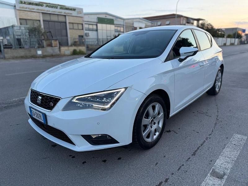 Usata Seat Leon Business 110 CV (80 kW) 2015 Bianco Berlina