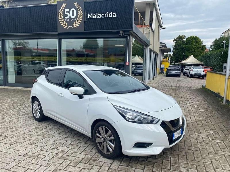 Bianco metallizzato Usata 2019 Nissan Micra Visia+ Due volumi | 10.900 € (Buon prezzo) - Immagine 1/4