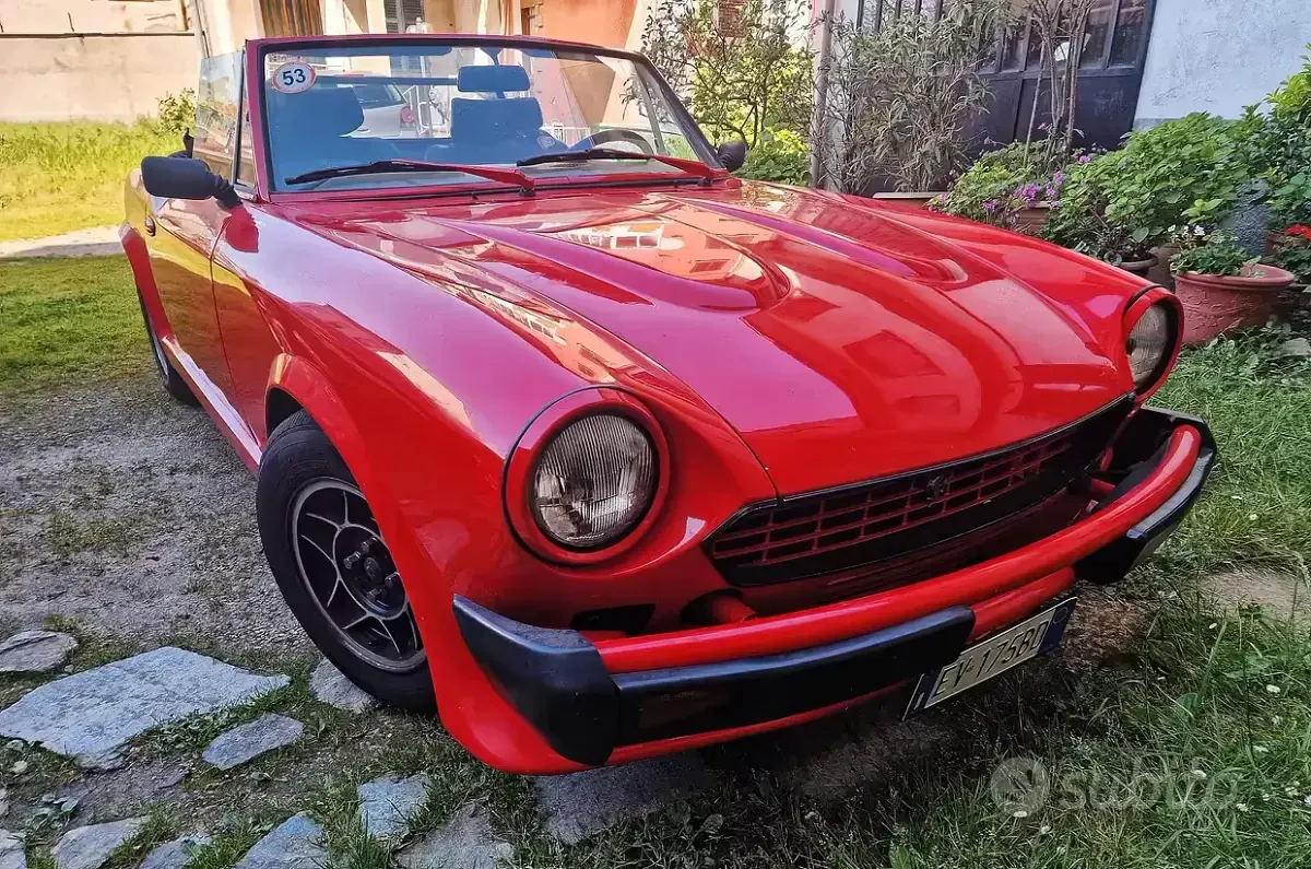 Usata Fiat 124 1980 Rosso Cabrio