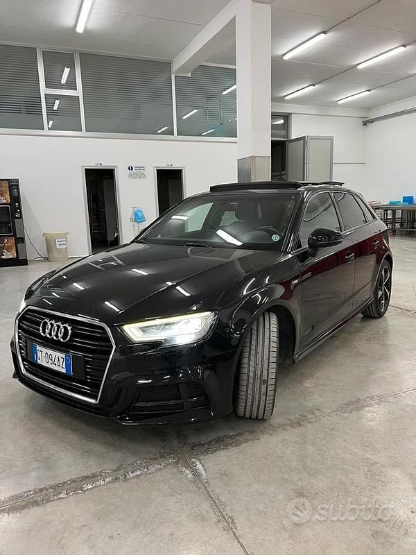 Usata Audi A3 S-Line 116 CV (85 kW) 2017 Nero Berlina