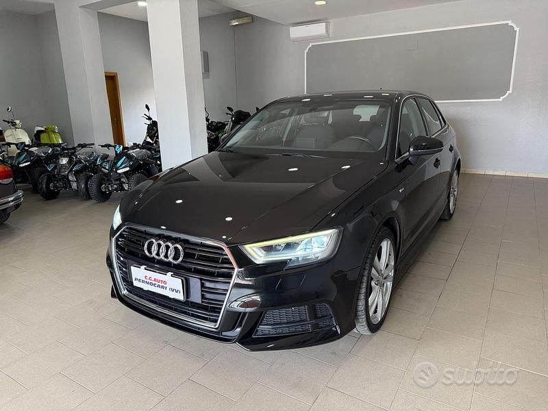 Usata Audi A3 S-Line 116 CV (85 kW) 2019 Nero Berlina