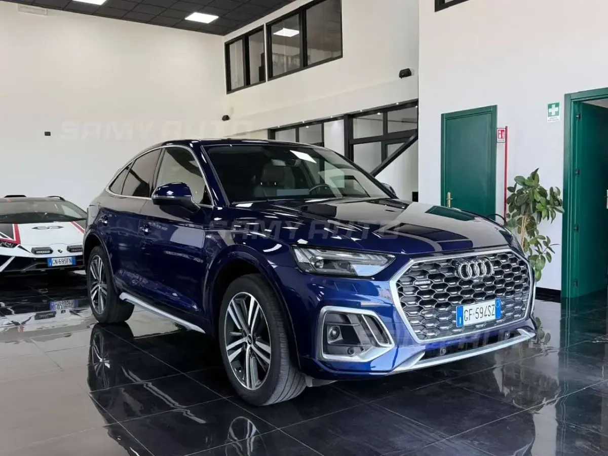 Usata Audi Q5 Sportback S-line plus 204 CV (150 kW) 2021 Blu/azzurro SUV