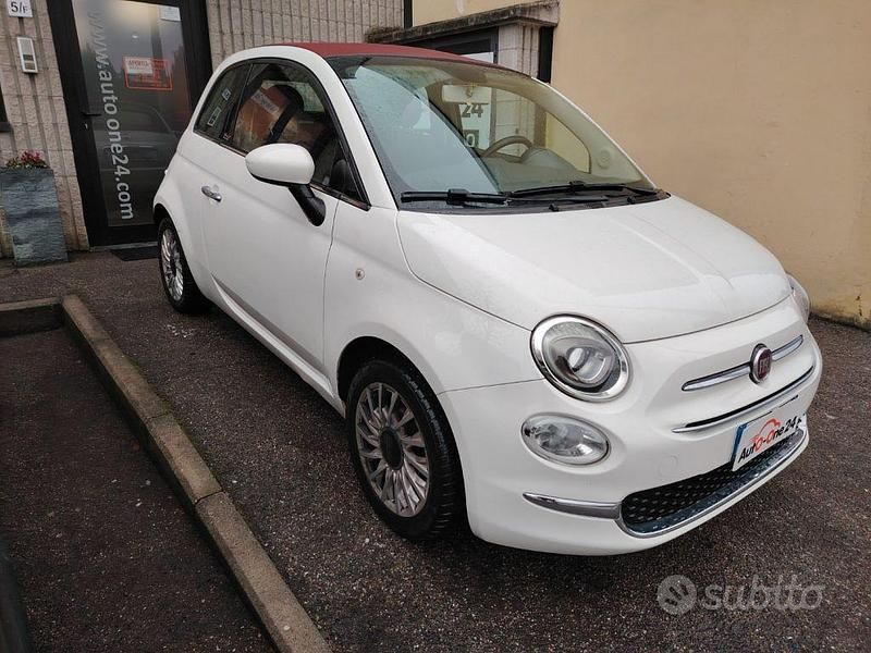 Usata Fiat 500C Lounge 69 CV (50 kW) 2016 Bianco gelato metallizzato Cabrio