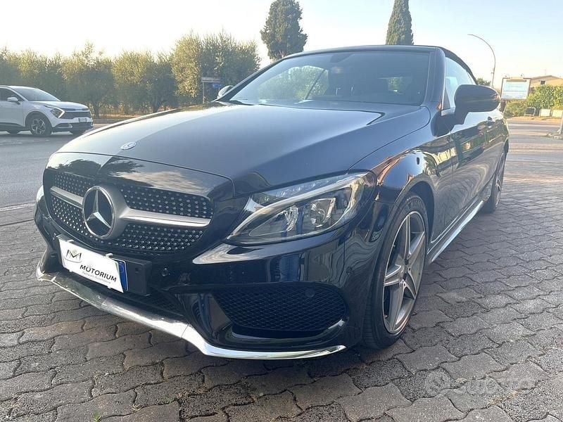 Usata Mercedes C200 Premium 184 CV (135 kW) 2017 Nero Cabrio