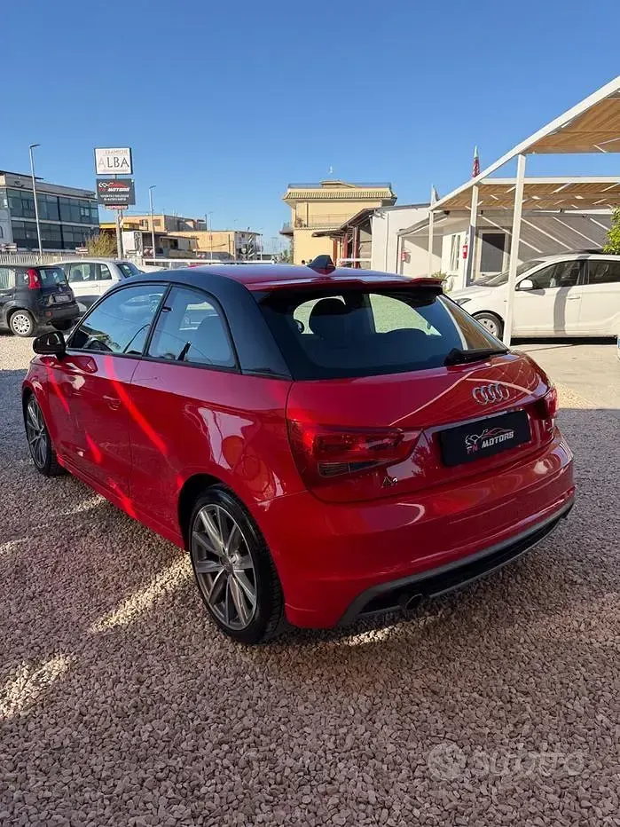Usata Audi A1 S-Line 90 CV (66 kW) 2013 Rosso Utilitaria