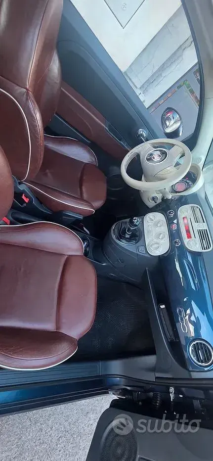 Usata Fiat 500 75 CV (55 kW) 2009 Bluazzurro Cabrio