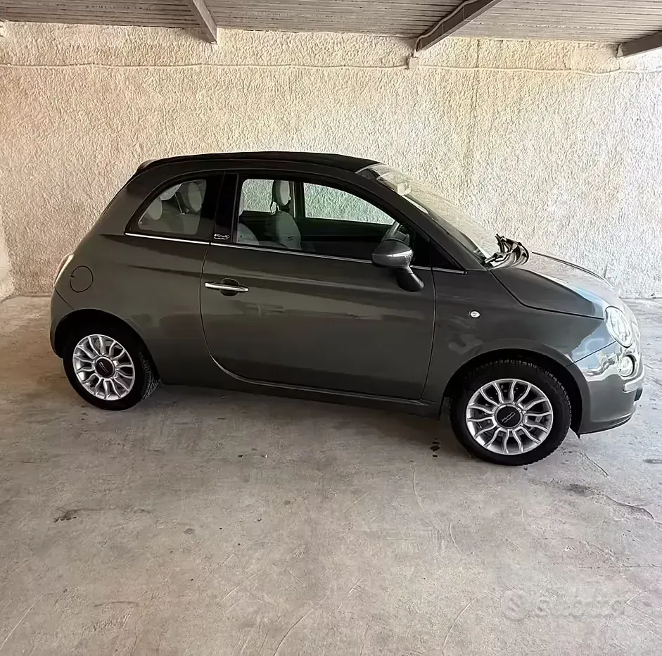 Usata Fiat 500C Lounge 69 CV (50 kW) 2012 Grigio Cabrio