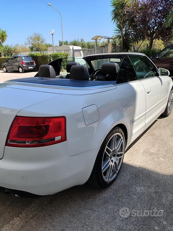 Usata Audi A4 Cabriolet S-Line 2007 Bianco Cabrio