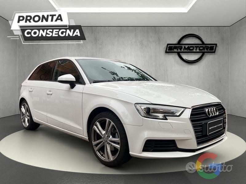 Bianco Usata 2017 Audi A3 Sportback Sport Due volumi | 19.490 € (Buon prezzo) - Immagine 1/4