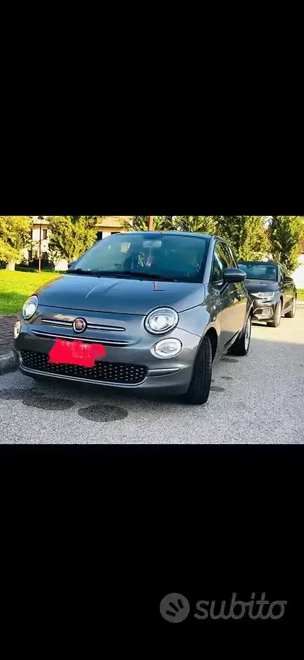 Usata Fiat 500 69 CV (50 kW) 2018 Grigio Berlina
