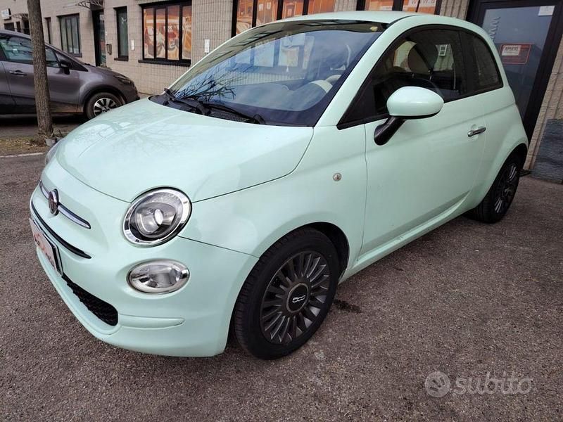 Usata Fiat 500 Pop Star 69 CV (50 kW) 2016 Verde acqua pastello Utilitaria