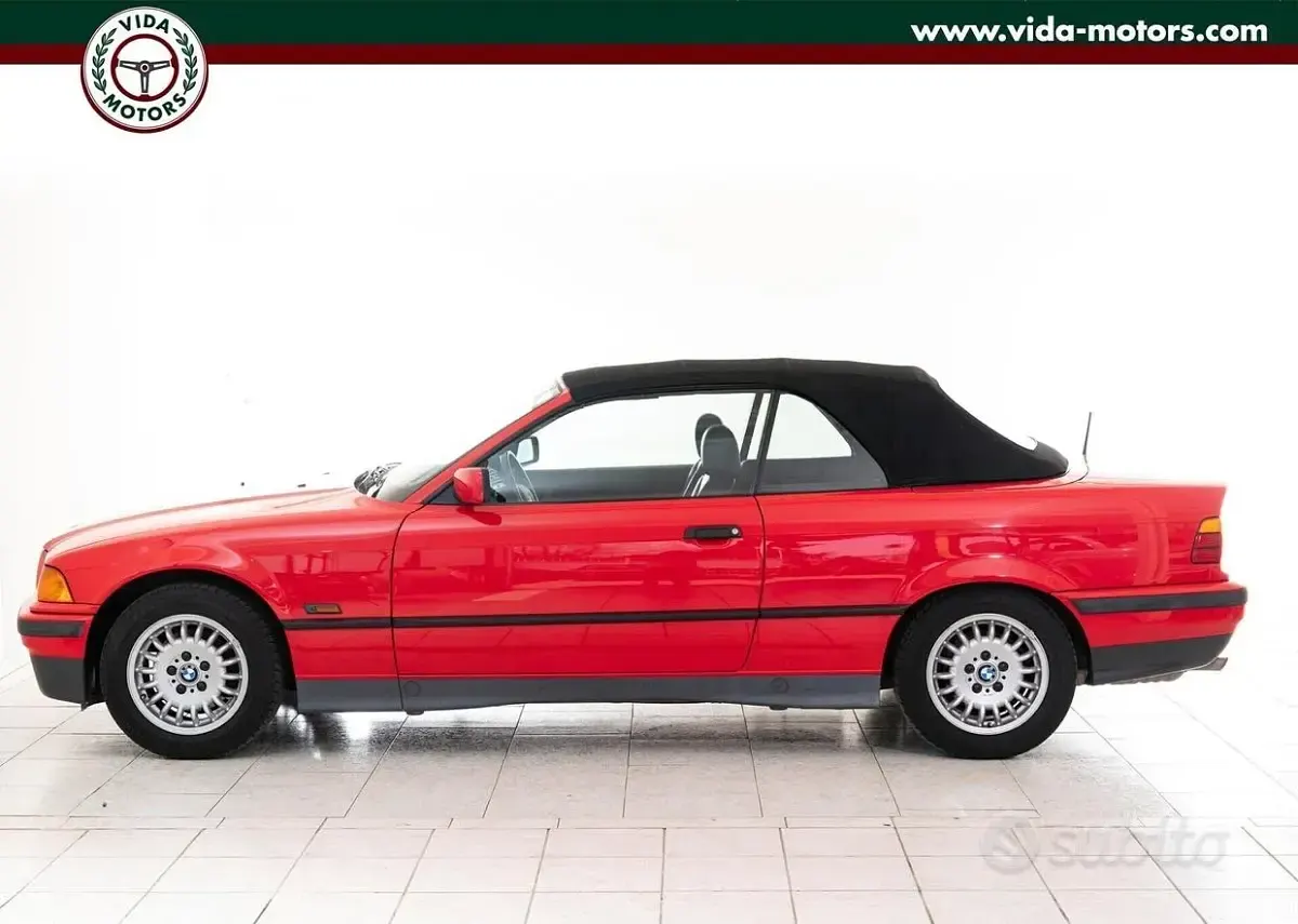 Usata BMW 318 Cabriolet Efficient Dynamics 115 CV (84 kW) 1996 Rosso Cabrio