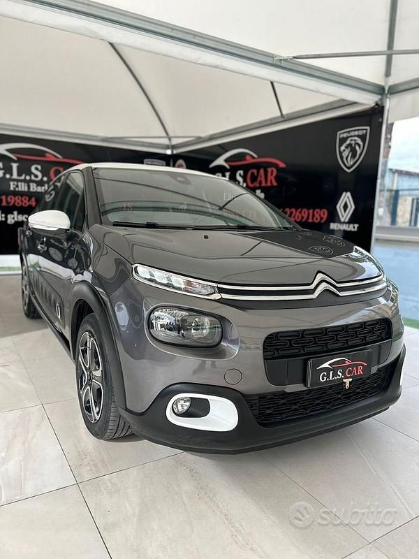 Grigio Usata 2019 Citroën C3 PureTech Tre volumi | 9300 € (Buon prezzo) - Immagine 1/4