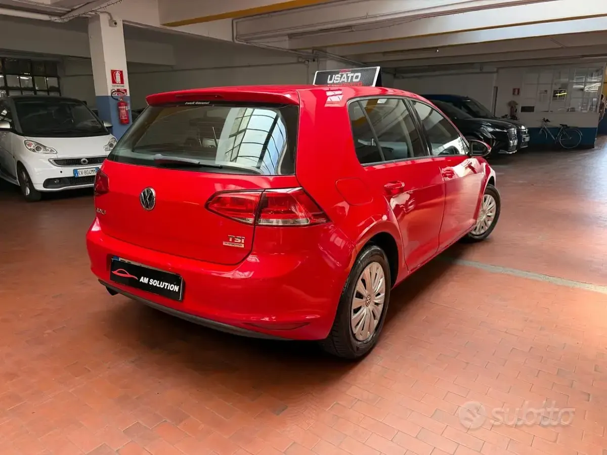 Usata VW Golf VII 105 CV (77 kW) 2013 Rosso Berlina