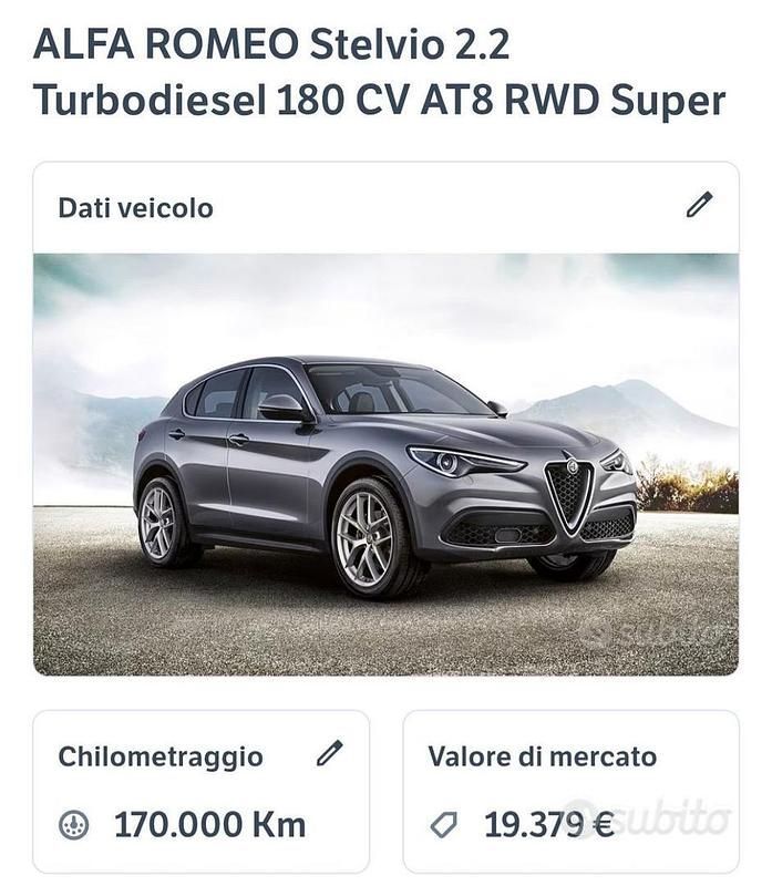 Usata Alfa Romeo Stelvio Veloce 180 CV (132 kW) 2017 Bianco SUV