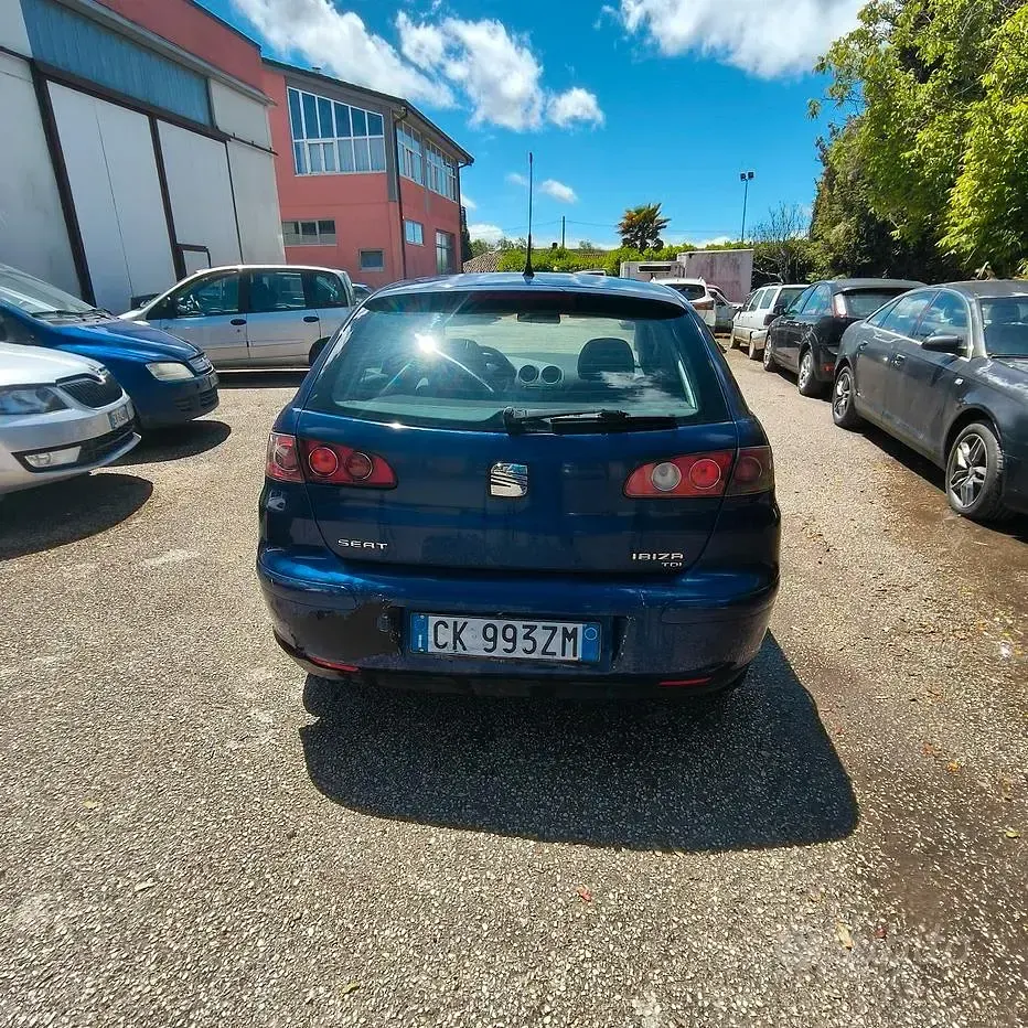 Usata Seat Ibiza 75 CV (55 kW) 2004 Blu Utilitaria