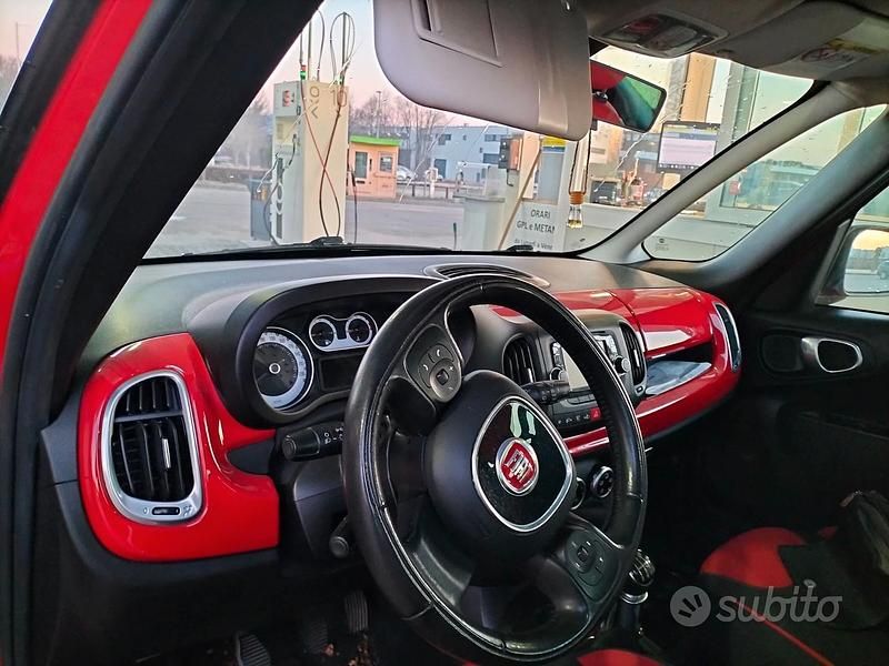 Usata Fiat 500L 105 CV (77 kW) 2016 Rosso Monovolume