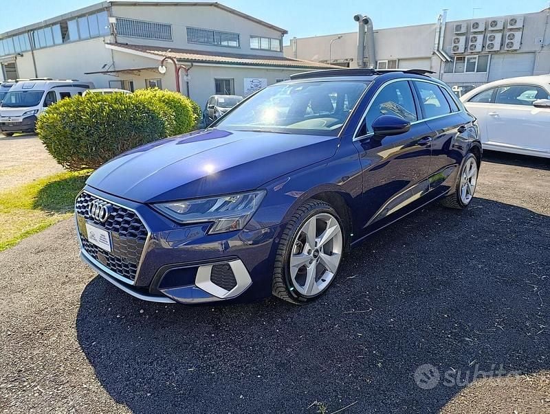 Usata Audi A3 Advanced 150 CV (110 kW) 2021 Blu Berlina