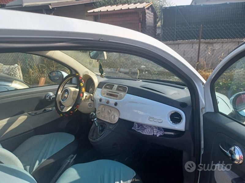 Usata Fiat 500 Lounge 69 CV (50 kW) 2010 Bianco Berlina