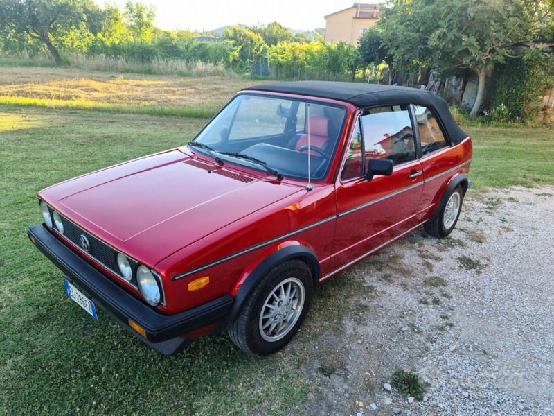 Rosso Usata 1982 VW Golf Cabriolet Cabrio | 7000 € - Immagine 1/4