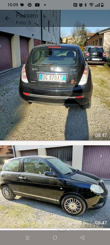 Usata Lancia Ypsilon 2007 Nero Utilitaria