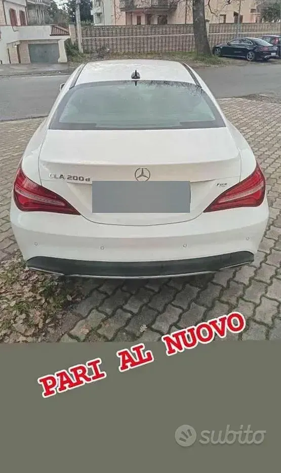 Usata Mercedes CLA200 Premium 136 CV (100 kW) 2018 Bianco Coupé