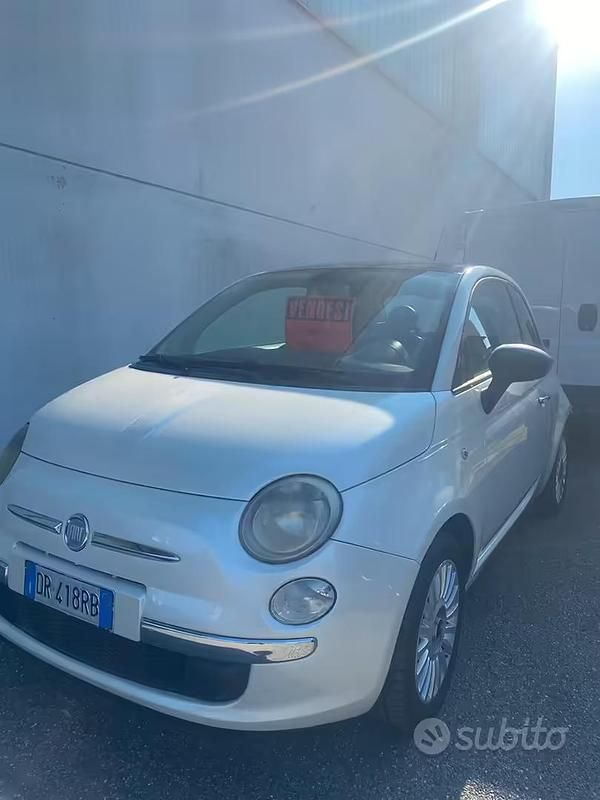 Usata Fiat 500 75 CV (55 kW) 2008 Bianco Utilitaria