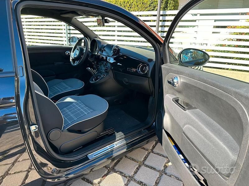 Usata Fiat 500C Lounge 69 CV (50 kW) 2020 Nero Cabrio
