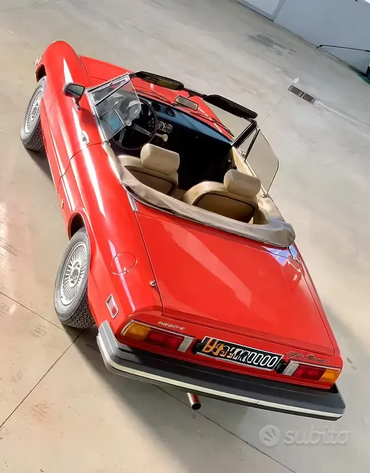 Usata Alfa Romeo Spider Veloce 1970 Rosso Cabrio