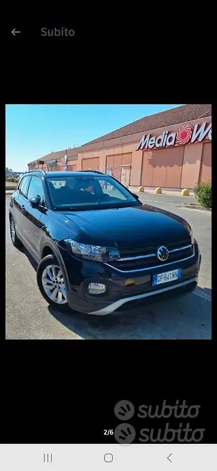 Usata VW T-Cross 95 CV (69 kW) 2021 Nero SUV