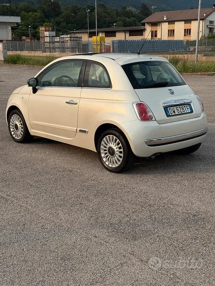 Usata Fiat 500 69 CV (50 kW) 2009 Bianco Cabrio