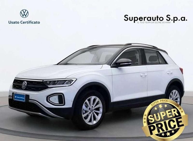 Bianco Usata 2024 VW T-Roc Life SUV | 24.600 € (Buon prezzo) - Immagine 1/4
