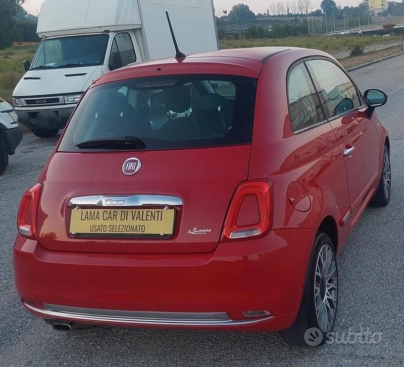 Usata Fiat 500 Lounge 69 CV (50 kW) 2016 Rosso Berlina