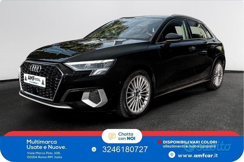 Usata Audi A3 Advanced 150 CV (110 kW) 2022 Nero Berlina