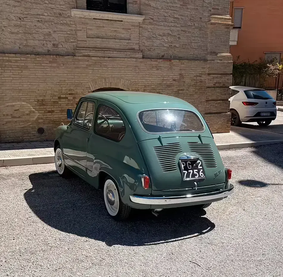 Usata Fiat 600 1950 Verde Utilitaria