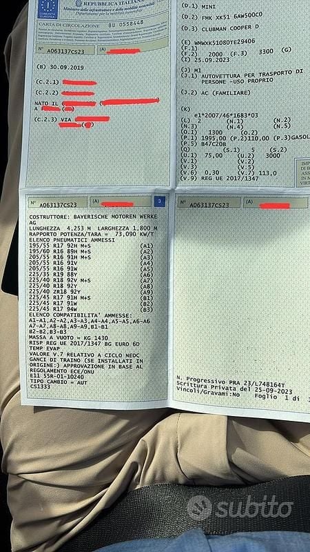 Blu Usata 2019 Mini Cooper Clubman Station wagon | 19.000 € (Ottimo prezzo) - Immagine 1/4