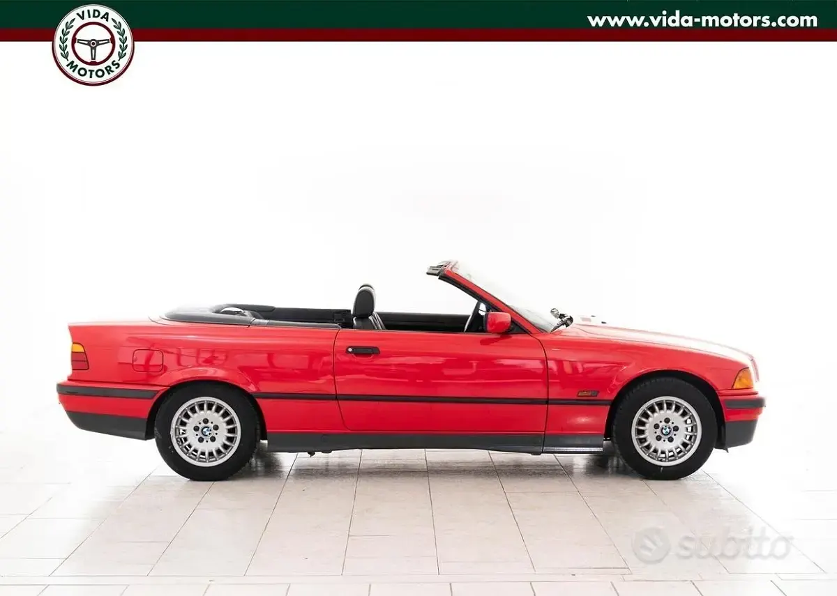 Usata BMW 318 Cabriolet Efficient Dynamics 115 CV (84 kW) 1996 Rosso Cabrio
