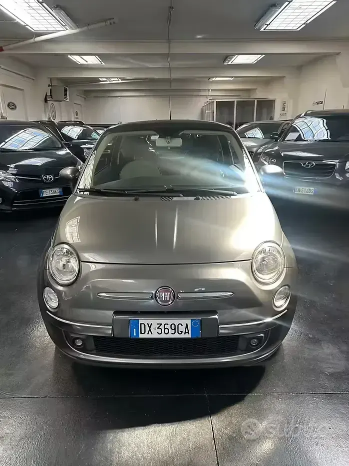 Usata Fiat 500 Lounge 69 CV (50 kW) 2009 Grigio Cabrio