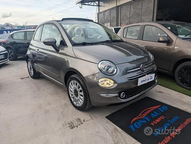 Usata Fiat 500C Lounge 69 CV (50 kW) 2018 Grigio Cabrio